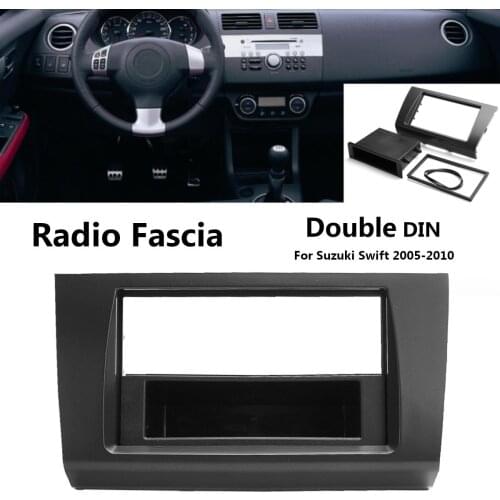 1DIN or 2DIN Car Fascia Radio Panel for SUZUKI Swift 2004-2010; Dzire 2008-2010 Dash Fitting Kit Install Facia Plate Bezel Trim