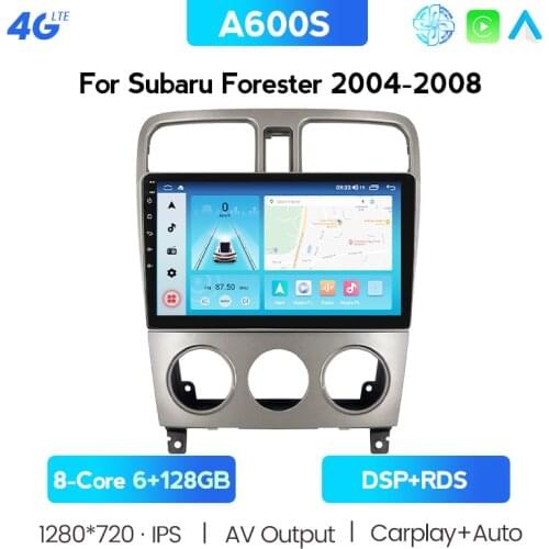 6G 128G Car Radio For Subaru Forester SG 2002-2008 Android 10 Multimedia Video DVD Player Navigation 2 Din Autoradio Accessories
