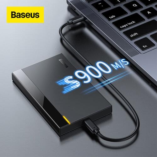 Baseus HDD Case External Hard Drive 2.5inch SATA USB Adapter USB 3.0 Type C 3.1 SSD Drive HDD Enclosure for SSD HD External Disk