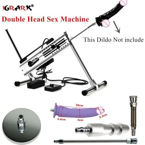 Double Head Sex Machine Gun Automatic Masturbation Love Machines Sex Toys Stronger Vibrator for Women Men Adult Erotic Products