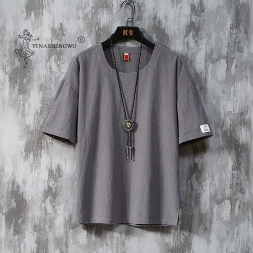 Kimono Short-Sleeved T-shirts 9 Colors Japanese Men Embroidered Clothes Japan Harajuku Short Shirt Yukata Haori Cardigan Costume