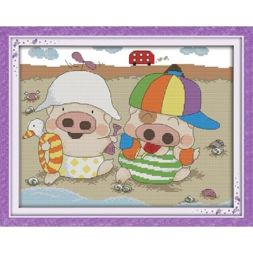 McDulls Fairy Tales Chinese Cross Stitch Kits Ecological Cotton Stamped Printed 14CT 11CT DIY Gift Wedding Decoration For Home