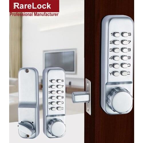 Combination Door Lock Digital Password Push Button Keyless Deadbolt Locks for Home Office Building Hardware Rarelock a