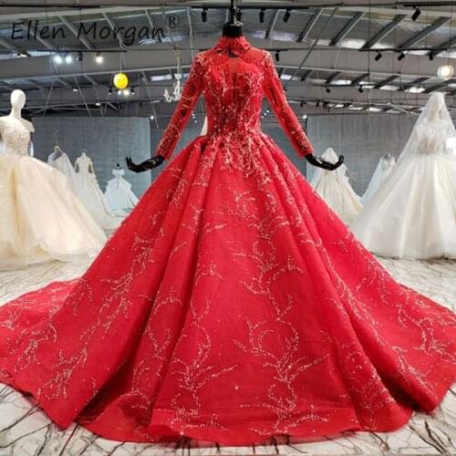 Red Fringe Ball Gowns Evening Dresses 2020 Lace up Arabic Dubai Luxury Occasion Real Photos Event Formal Party for Women