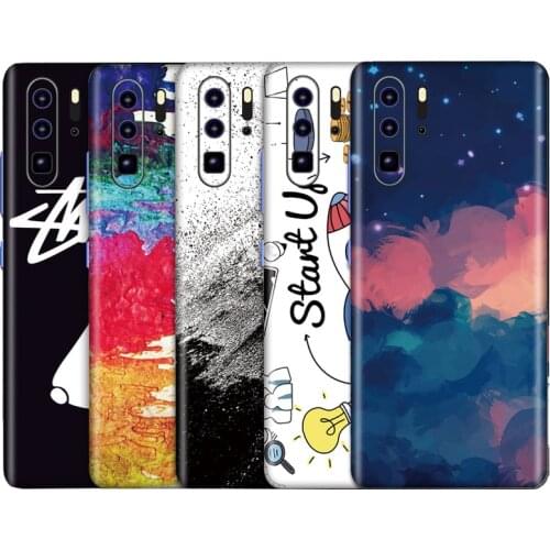Colorful Cute Pattern Matte Skins Film Wrap Skin Phone Back Sticker For HAUWEI P30 Pro / P30 Lovely Cartoon Phone Back Sticker