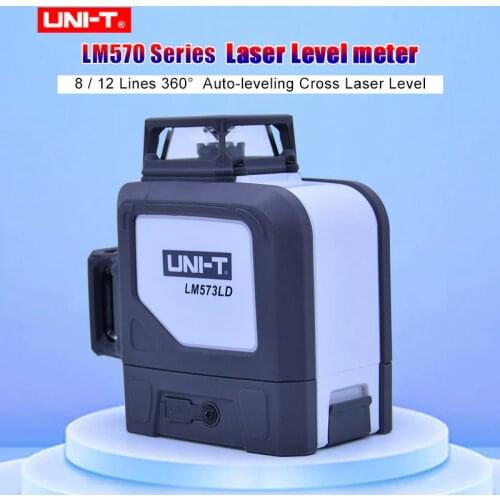 UNI-T LM570 Series 8/12 Lines Self-leveling Green Line Laser Level LM572G LM573G LM573LD 360 Degree Level Meter Auto-leveling
