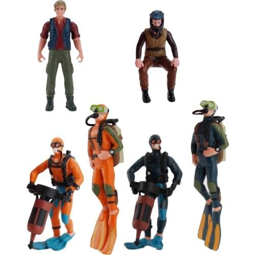Miniature Figure Diving Model Ornaments Educational Toy Action Figures