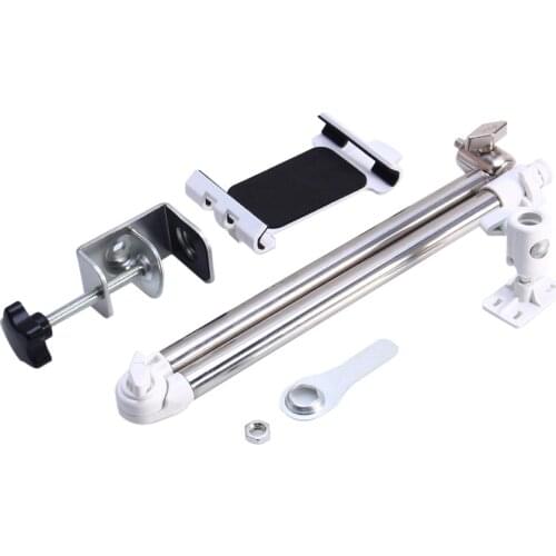 New Universal Lazy Bed Phone Tablet Adjustable Foldable Support Bracket Stand Holder Mobile Phone Tablet Lazy Bracket (White)