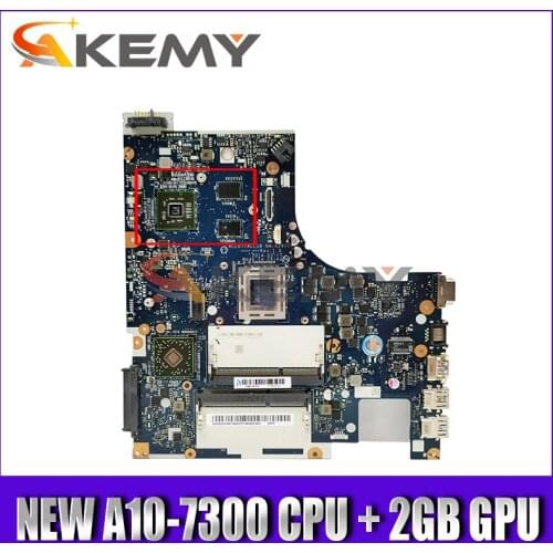 New NM-A291 Motherboard ( A10-7300 CPU + 2GB GPU ）For Lenovo Z50-75 G50-75M G50-75 G50-75M Laptop mainboard ACLU7/ACLU8
