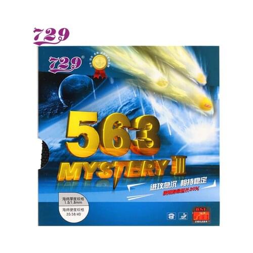 Original RITC Friendship 729 563 MYSTERY III medium pips-out table tennis rubber with sponge