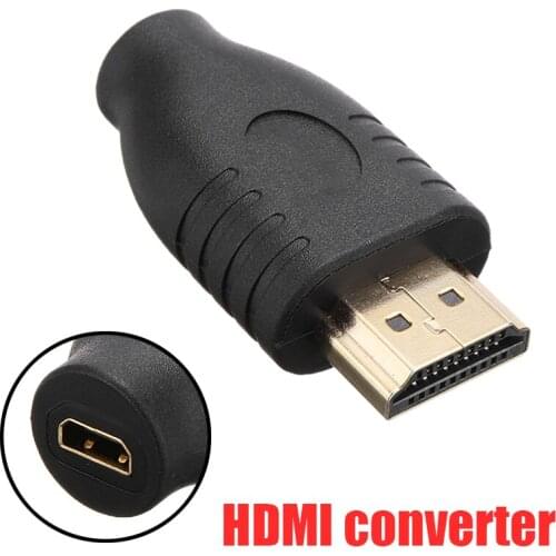 New Arrival Standard HDMI-compatible Type A Male to Micro HDMI-compatible Type D Female Audio Converter Cable Black