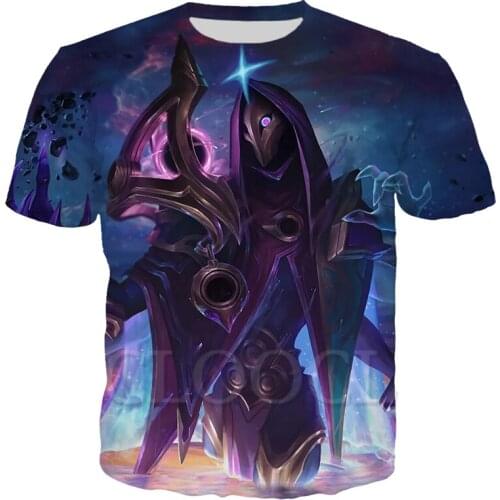 Popular Games Dark Cosmic Jhin Skin Men Women T Shirt 3D Print Casual Tee Tops