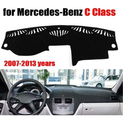 Car dashboard covers mat for Mercedes-Benz C Class 2007-2013 years Left hand drive dashmat pad dash cover auto accessories