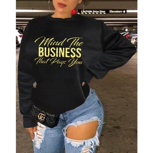 RANMO Women's Sweatshirts With Inscriptions