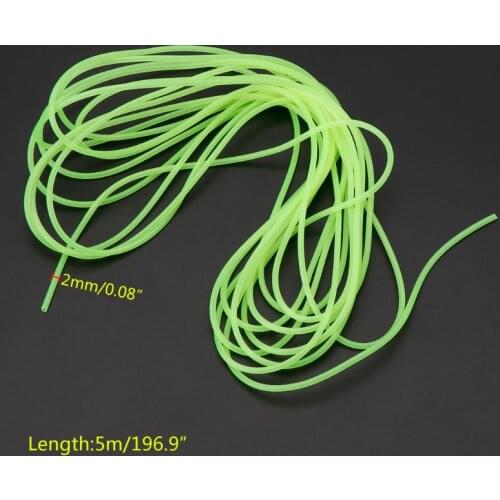Fishing Night Luminous Tube Fluorescent 5m Glow Sub Line Rig Tackle Accessories 62KF