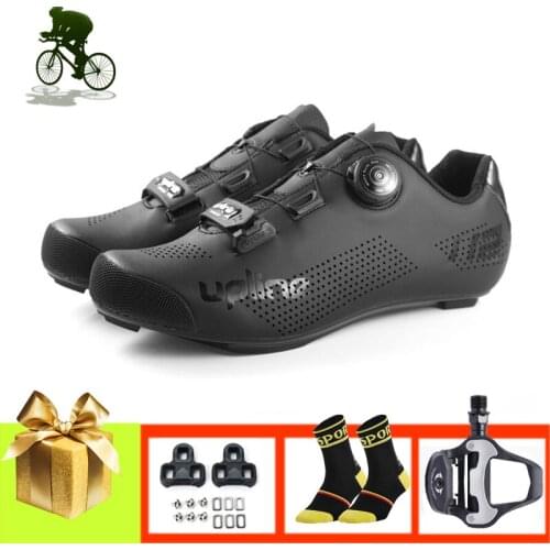 Road Cycling Sneakers Men Women Sapatilha Ciclismo Self-locking Breathable Ultra-light Racing Bicycle Shoes Add SPD-SL Pedals