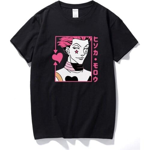 Vintage Hunter X Hunter T shirt Summer Harajuku Killua Zoldyck T-shirt Anime Manga Japan Hunters Hxh Tshirt 100% Cotton Tee