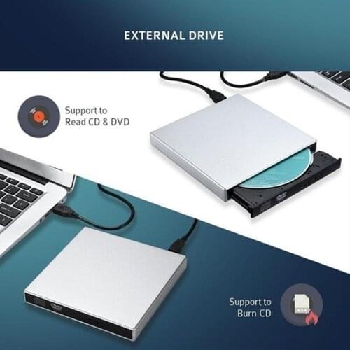 1Pc External Drive USB 3.0 Disc Drive BD-Rw CD/DVD Drive Player Optical Mobile Burner DVD Burner Portatil G2C0