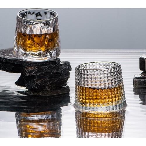Japanese Handmade Hammered Whiskey Glass Heat-Resistant Juice Cup Liquor XO Whisky Crystal Wine Glass Cognac Brandy Snifter