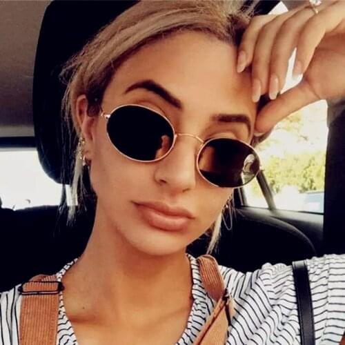 ONEVAN 2021 Alloy Sunglasses Women Metal Round Glasses Women Vintage Oval Eyeglasses for Men Luxury Designer Gafas De Sol