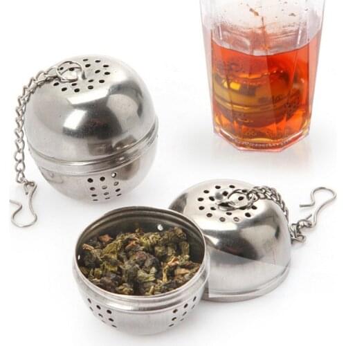 1 Pcs Spice Ball Stainless Steel Seasoning Ball Loose Tea Infuser Soup Hot Pot Spices Leak Tea Filter Infuser Kitchen Teaware