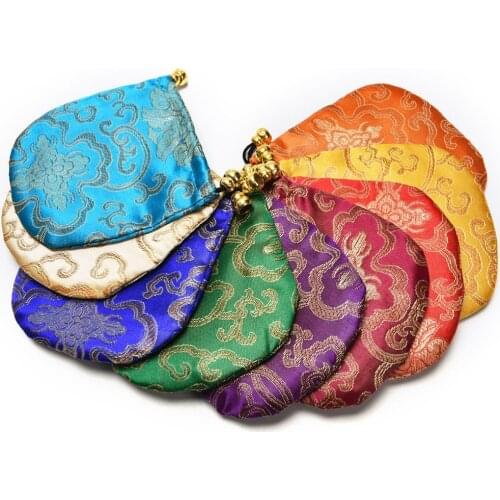 1 Pcs Jewelry Display Mini Jewelry Drawstring Bags Women Jewelry Storage Bag Chinese Silk Embroidery Drawstring Bags
