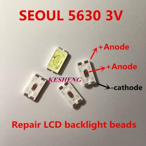 1000Pezzi/lottp Led per Seoul 5630 3 V 0.5 W 150MA bianco Freddo ligh per Sony Toshiba TV HA CONDOTTO la striscia