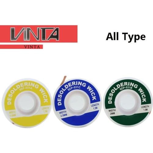 5pcs 9DP-031A/B/C Three types Multi-function suction wick with tin removal with desoldering wick suction tool for tin suction