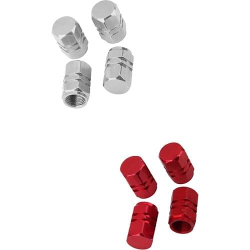 8 Aluminum Tire Wheel Rims Stem Air Valve Caps Tyre Cover Car Truck 2Color