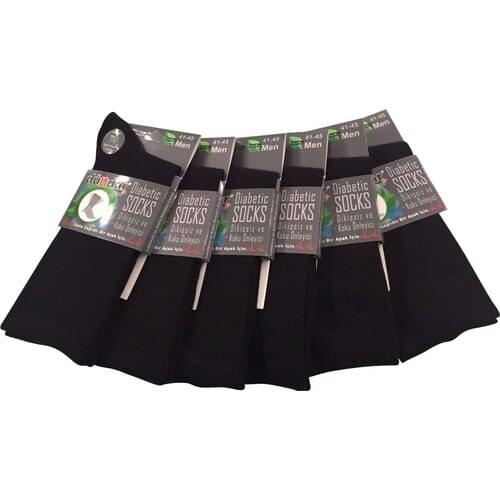 Dündar 6 Pieces Black Bamboo Socks (Candy Socks)