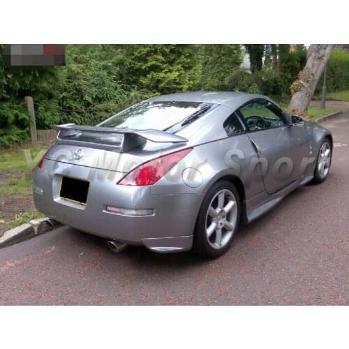 Car Accessories FRP Fiber Glass Rear Bumper Spats 2 PCS Fit For 2002-2008 350Z Z33 NI Version 1&2 Rear Bumper Spats