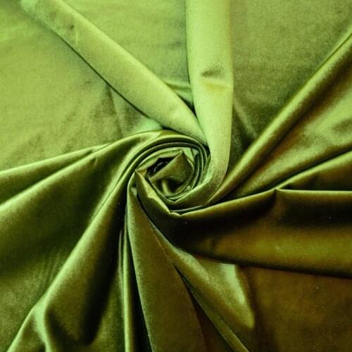 Grass Green Curtain Velvet Fabric 145 cm width 10 mt'ye up cut