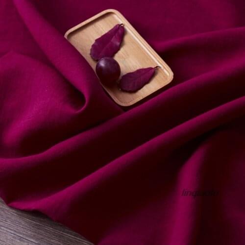 Brand linen cotton comfort dress shirt clothing fabric High-end linen fabric