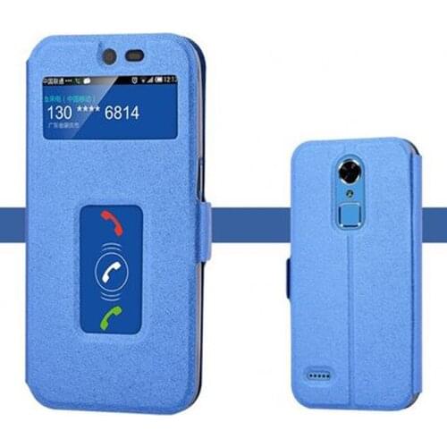 Open window Flip case For ZTE Blade A1 shell back cover C880U C880A C880S capas Leather Phone Case Cover BladeA1 Case Shell