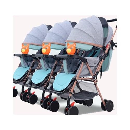 Twins and Triplets Baby Stroller Can Be Split, Seated, Lying, Folded, and Can Enter The Elevator Baby Double Stroller