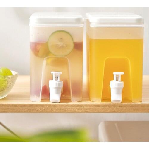 Water Dispenser With Faucet Lemon Juice Container Cold Water Bottle Teapot Kettle Beer Barrel Kitchen Drinkware 3.5L Dropship