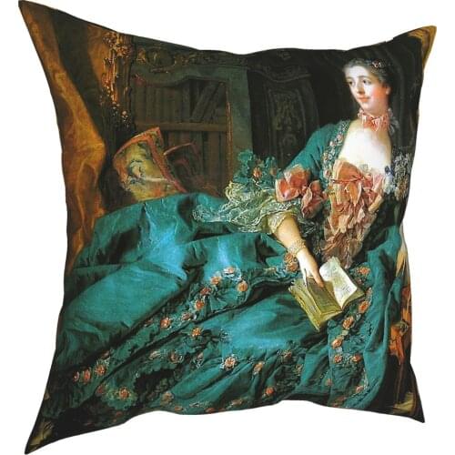 Madame De Pompadour Francois Boucher Pillow Case Home Decorative Cushion Cover Throw Pillow for Home Double-sided Printing Print
