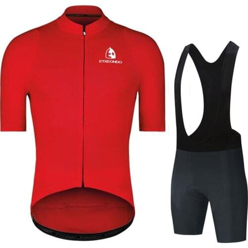 Etxeondo 2021 Cycling Clothing Men Cycling Set Bike Clothing Breathable Anti-UV Bicycle Wear/Short Sleeve Cycling Jersey Sets