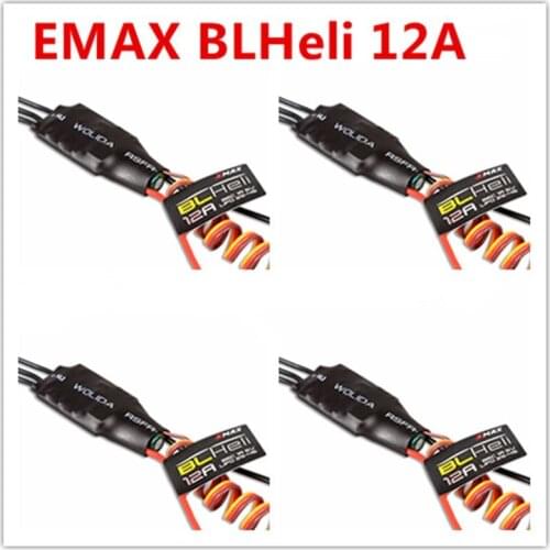 Emax 12A BLHELI ESC 1A 5V Speed Controller For FPV QAV180/ZMR 250 280 270 Quadcopter 4pcs