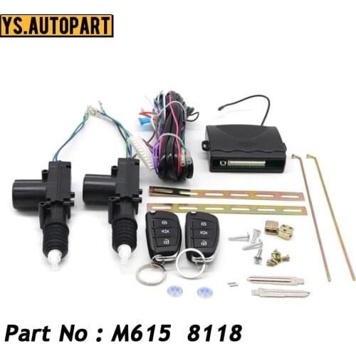 M615 8118 24V Universal Remote Control Vehicle Keyless Entry System Fit For Truck 2 Doors Central Door Lock Locking Alarm System
