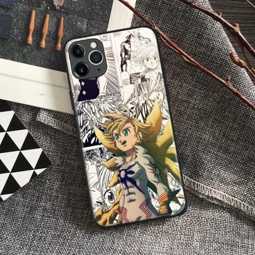 Meliodas Seven Deadly Sins Anime Soft Silicone Glass Phone Case for IPhone SE 6s 7 8 Plus X Xr Xs 11 12 Mini Pro Max Samsung