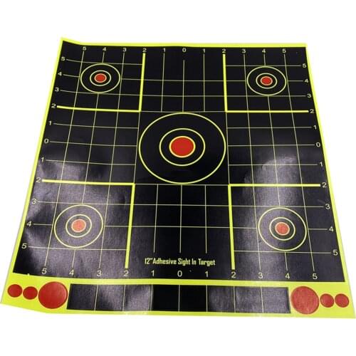 Set of 10, Target Target Paper Object 12 Inch Archery Hunting Training Aids Self Adhesive Paper Stickers