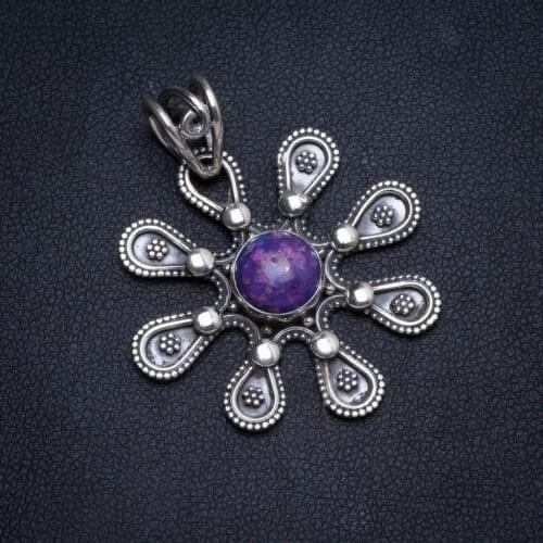 Natural Mosaic Jasper Handmade Unique 925 Sterling Silver Pendant 1.5" X0049