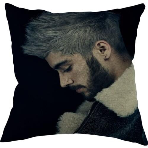 Singer Zayn Malik Cushion Pillow Tent,Office,Home Cotton Linen Zippered Pillowcase Family Home Accessories Customizable One Side