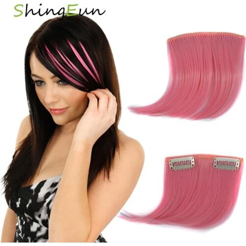 Nissi Fashion High Temperature Synthetic Hair Bangs Pure Color Natural Invisible Fake Fringe Clip In Hair Fringe