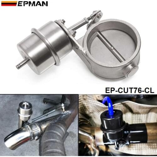 NEW vacuum Activated Exhaust Cutout 3'' 76MM Close Style Pressure: about 1 BAR For BMW E30 3-Series EP-CUT76-CL