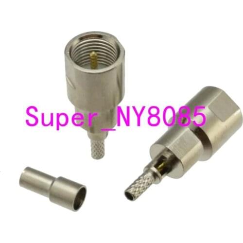 FME male plug crimp RG174 LMR100 RG316 cable RF connector