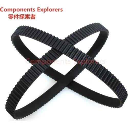 2GT Timing Belt 3.5mm 6mm Width 118 120 122 124 126 128 130 132 134 136 138mm GT2 Closed Loop Synchronous Rubber Belts Wholesale