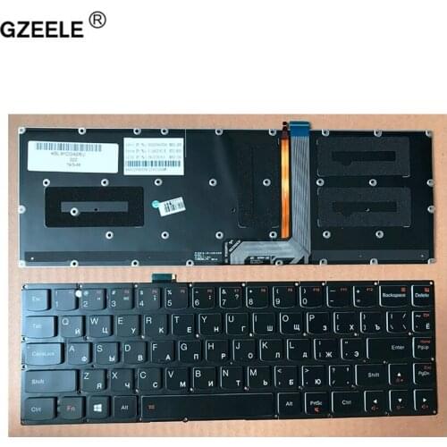 GZEELE Russian laptop Keyboard FOR LENOVO Yoga 3 Pro PRO13 1370 yoga3pro YOGA 3 PRO 13 RU Russian layout with backlit black new