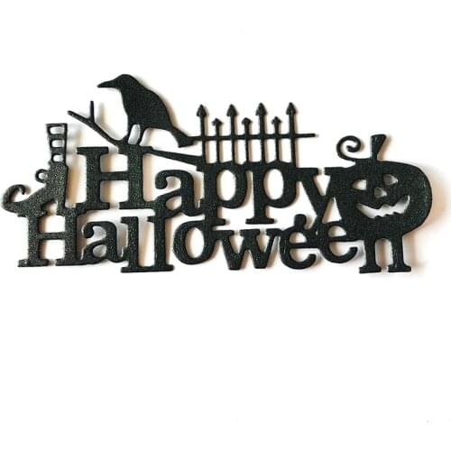 Happy halloween letter Craft metal cutting dies cut die mold Pumpkin Scrapbook paper craft knife mould blade punch stencils dies